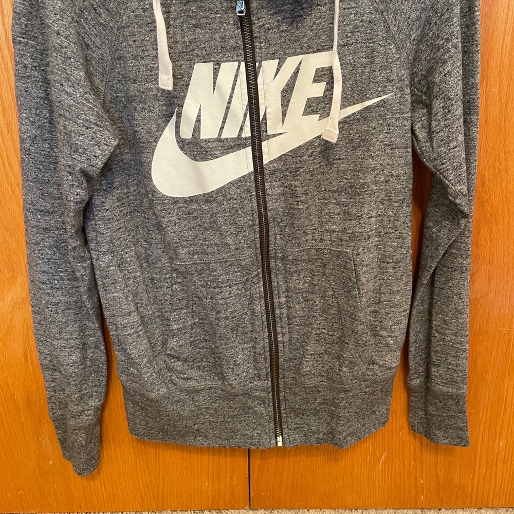 Nike gray zip up